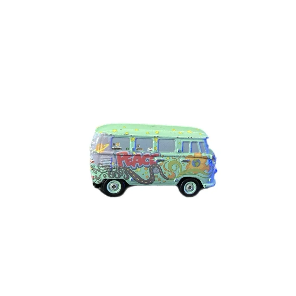 Mattel Disney Pixar Cars Fillmore VW Bus‎ Hippie Love Peace Van Diecast